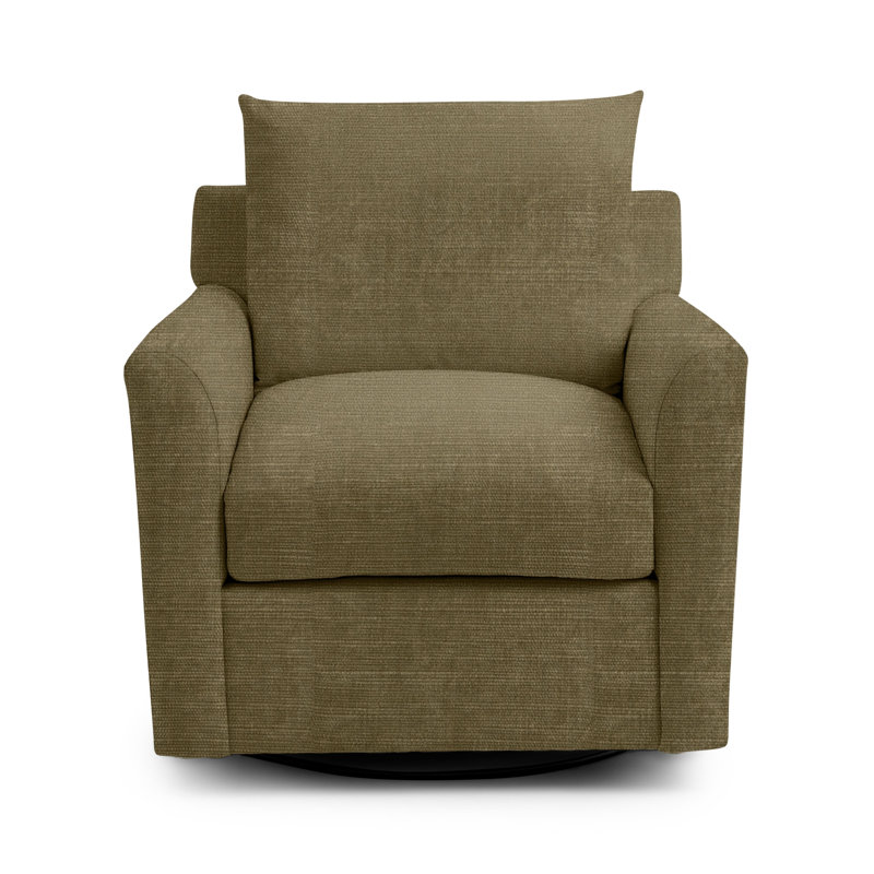 Olivia Upholstered Swivel Armchair, Bianca Soft Olive