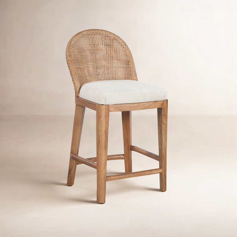 Tabouret de comptoir rembourré Tabor