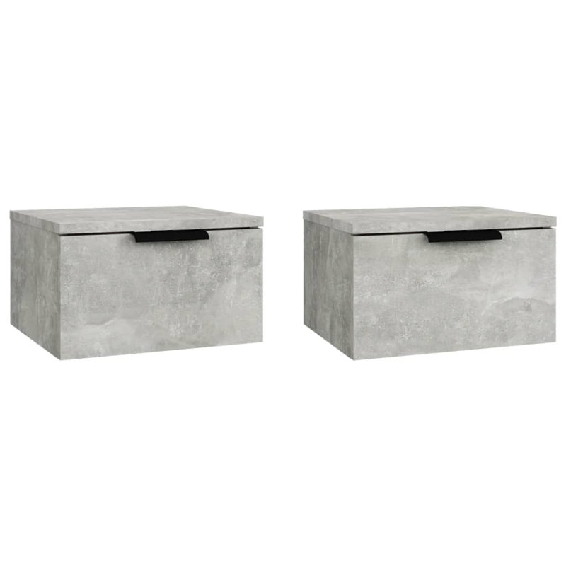 Jurnei 34cm W Manufactured Wood Bedside Table, Grey