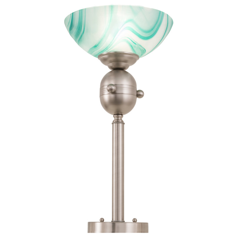 18"H Metro Mente Swirl Tabletop Torchiere