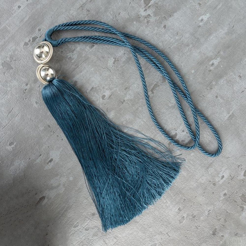 Brighton Fabric 38cm Curtain Tieback, Blue