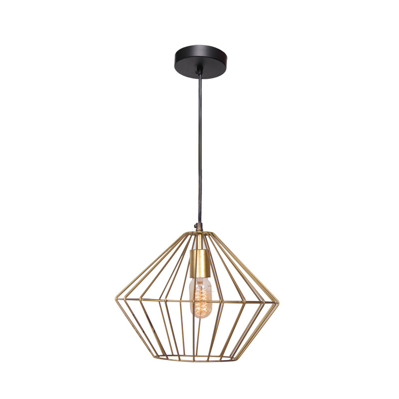 Luminaire suspendu géométrique à 1 lumière Chaila