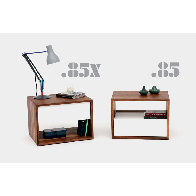 THN 1 - Drawer Solid Wood Nightstand, White
