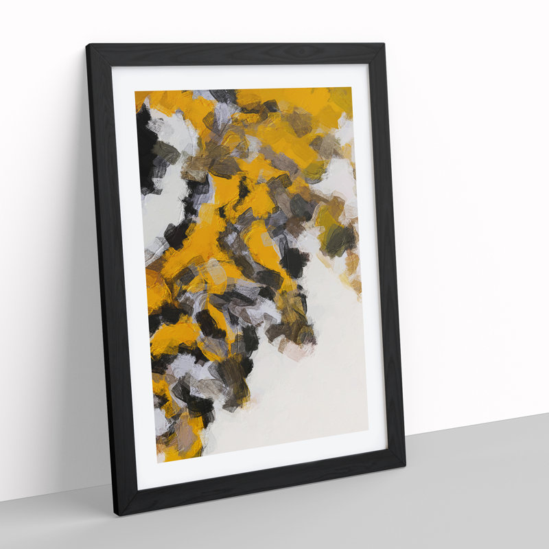 The Opposition Abstract - Framed Print, Black Framed, 46cm H x 34cm W x 2cm D