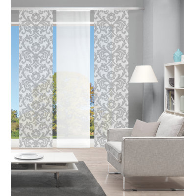 Gable Track Insert Semi Sheer Sliding Panel