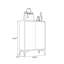 Rangement pour chaussures en alliage d'aluminium noir
