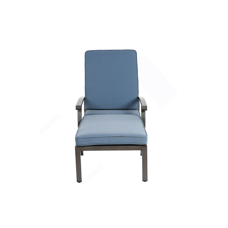 Méridienne en aluminium coulé, Bleu