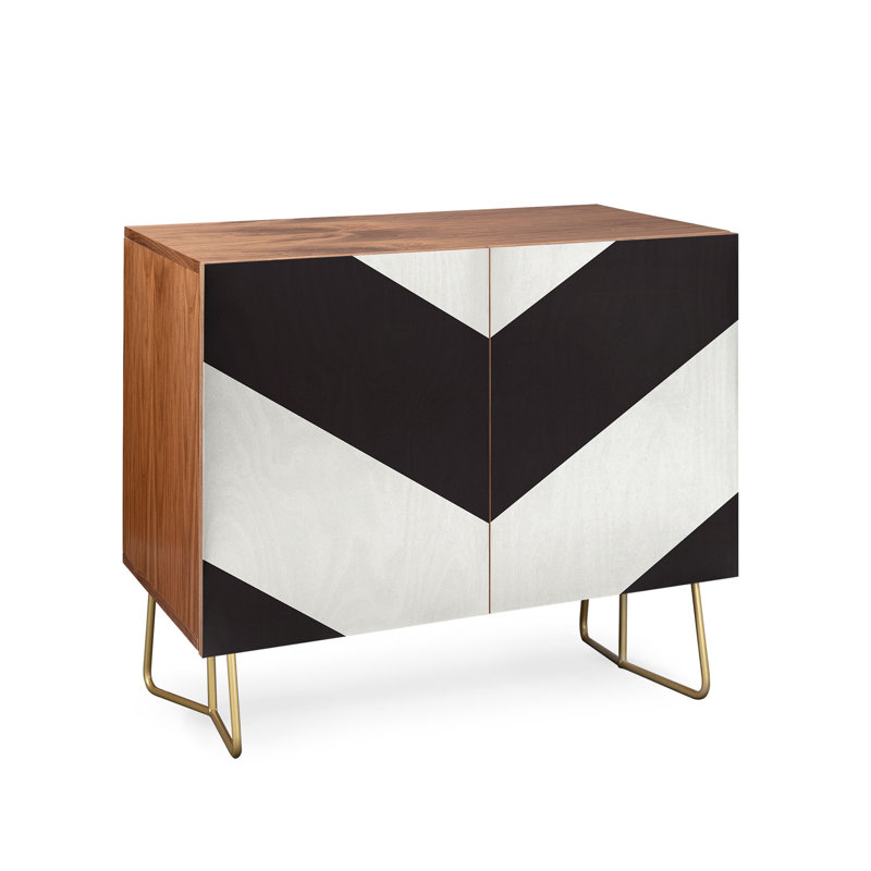 Accent Cabinet, Walnut/Black