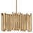 Roca 20" Three-Light Hand-Painted Modern Chandelier by Lisa McDennon