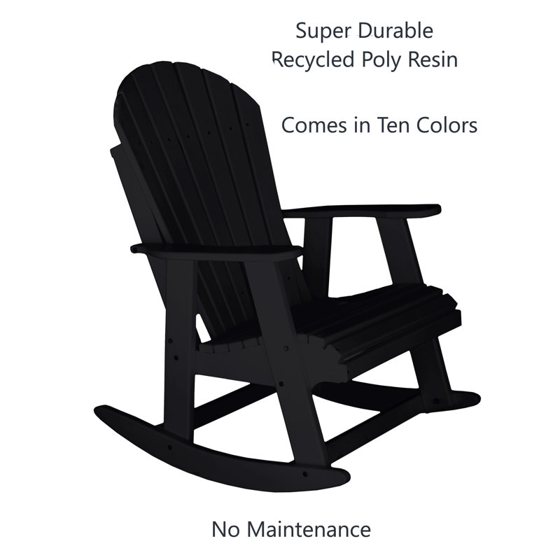 Chaise berçante Klein Poly, Noir