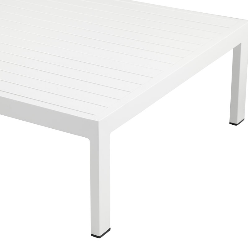 Cloud Coffee Table, Powder Coated White, Powder Coated