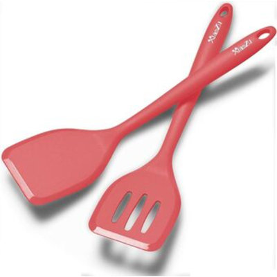 Silicone Spatula Turner Set, High Heat Resistant Spatulas With Seamless One Piece Design, Nonstick Rubber Flippers Utensils For Baking & Cooking,BPA-Free,11IN