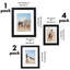Ensemble de 7 cadres photo Merranda Americanflat - Verre incassable - Ensemble de cadres muraux Gallery-101041434