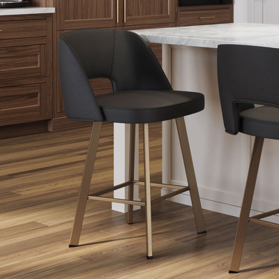 Amisco Maureen Swivel Counter and Bar Stool