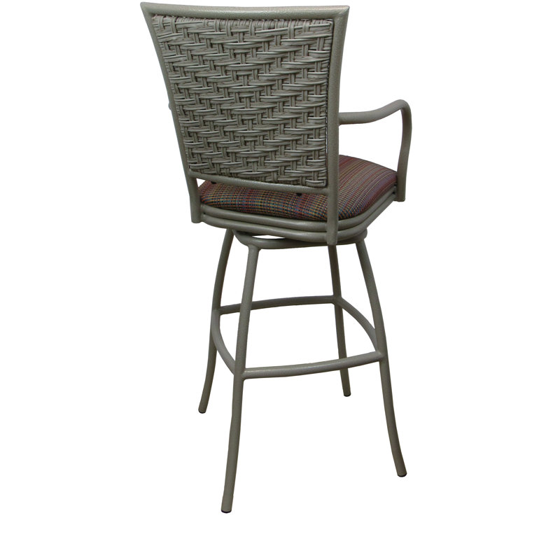 Rayures de soleil 30 po sur fond beige, Tabouret de bar (siège d'une hauteur de 30 po)