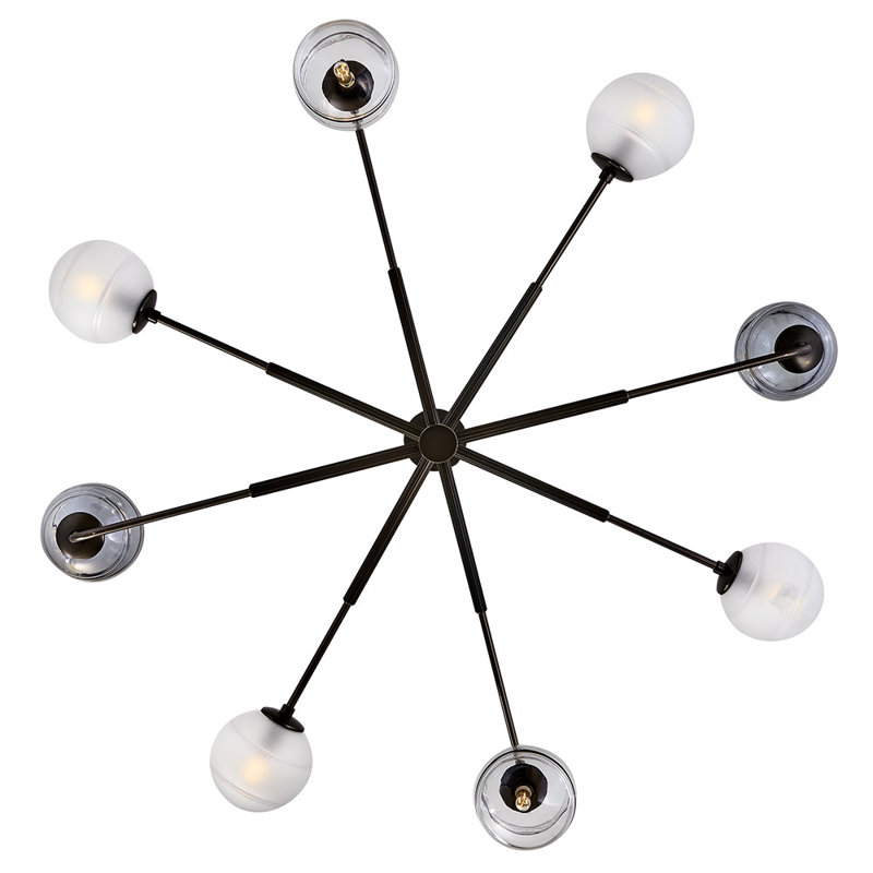 Oberon 8 - Light Chandelier, Black Oxide
