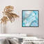 «Abstract Blue Crystal Marble Geode VI», reproduction d'art moderne sans cadre-1044384307
