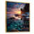 Toile avec cadre flottant or