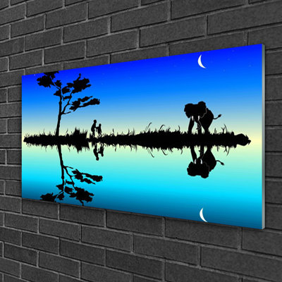 Abstract - No Frame Print on Glass