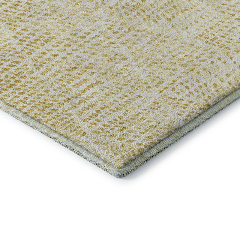 Premium Machine Washable Cerrito AMF591 Wheat Rug, Rectangle 5' x 7'6"