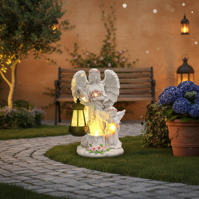 Angels & Cherubs Weather Resistant Resin Garden Statue