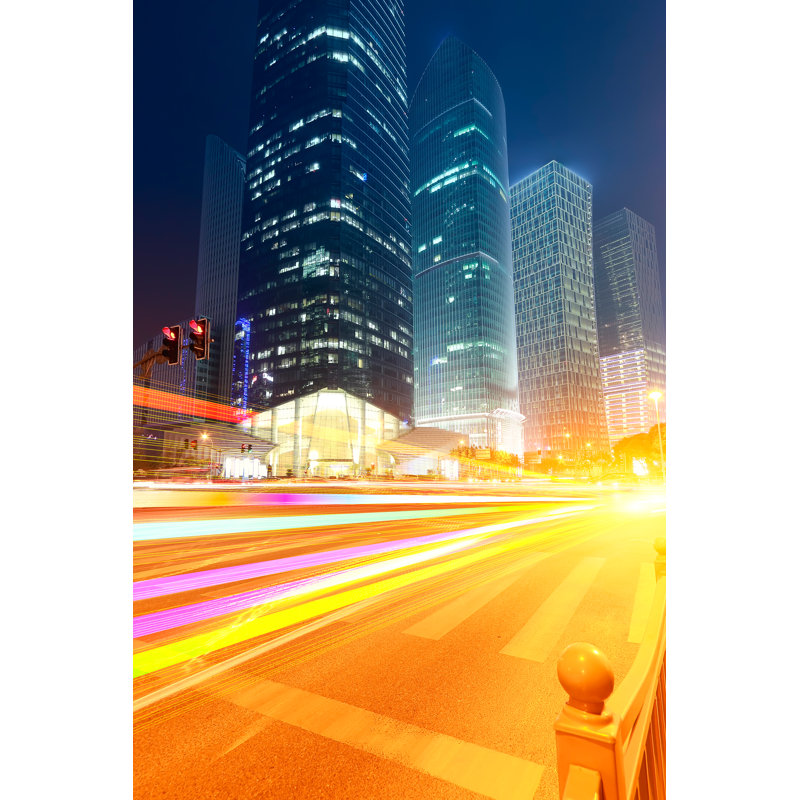 Lujiazui Financial Centre - Wrapped Canvas Rectangle Print, 46cm H x 30cm W