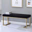 Banc avec base en C en métal