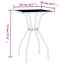 Belger Square Metal Outdoor Side Table , 50cm cm W 50cm cm D
