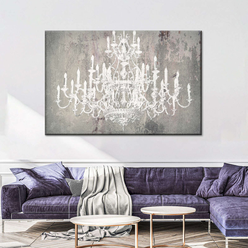 " Abstract Chandelier Canvas Print " by Enchanté Designs, 8" H x 12" W x 1" D
