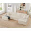 Canapé modulaire en forme de U, canapé modulaire en velours côtelé de style minimaliste moderne-1396205666