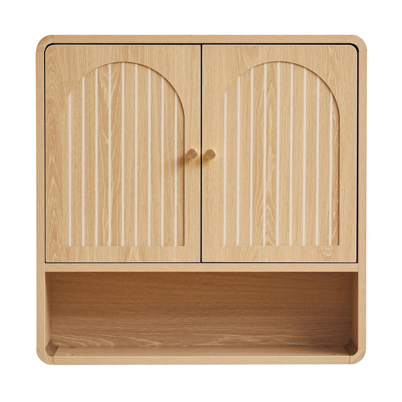 Armoire murale de salle de bain, Naturel