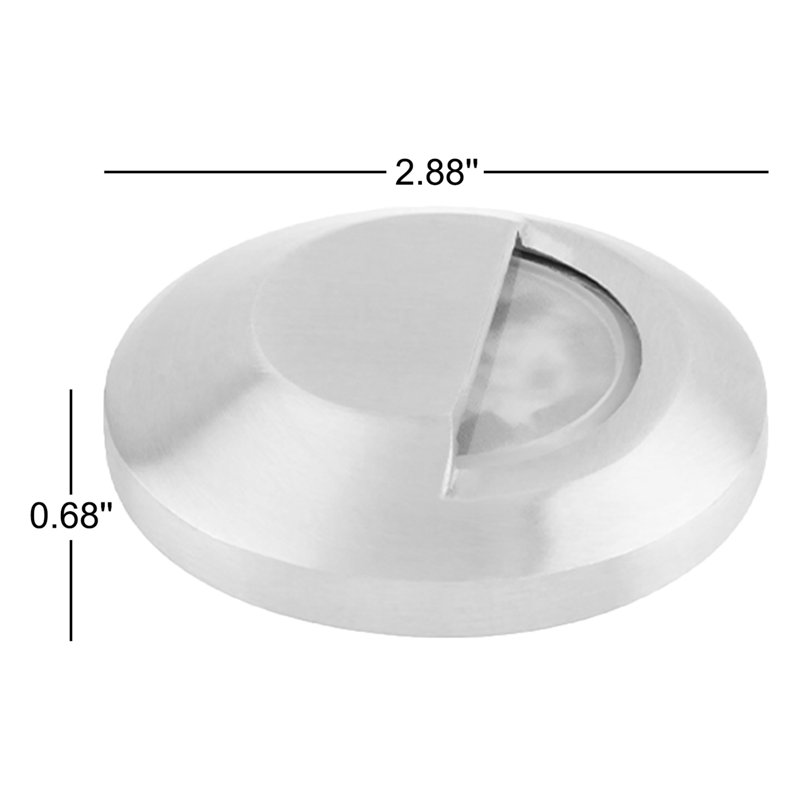 Puits en acier inoxydable à basse tension, 3000 K, Acier inoxydable poli