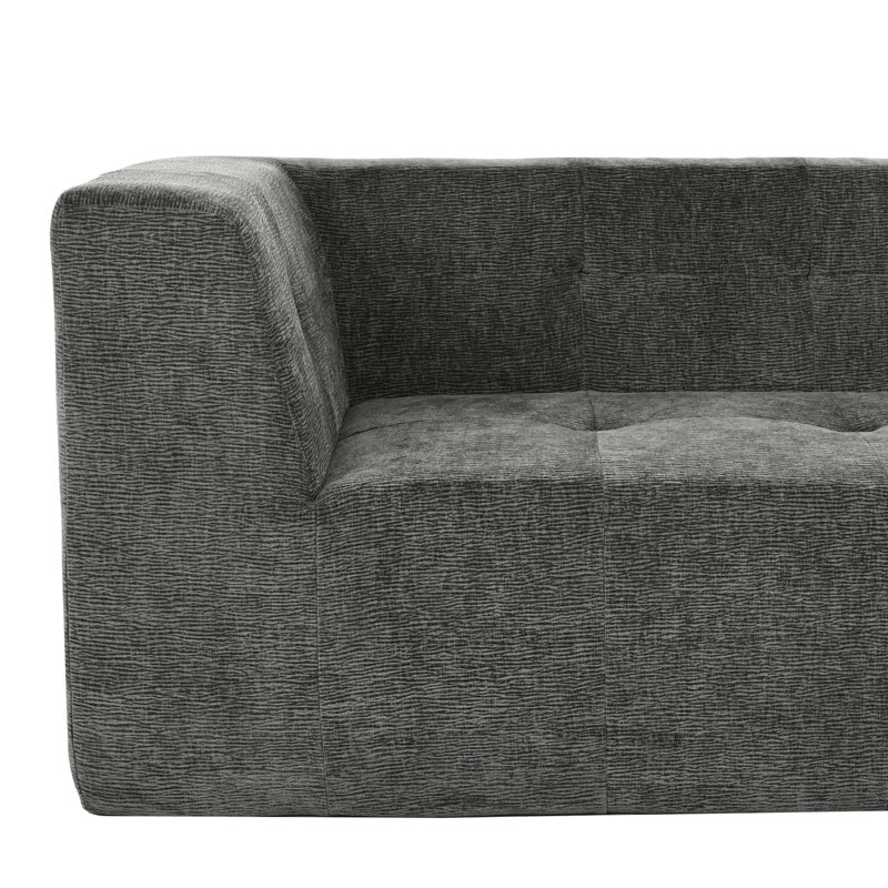 Ensemble de canapé de salon modulaire 112,2 * 74 po, canapé minimaliste moderne, canapé-lit rembourré de salon, chambre à coucher, ensemble de 2 pièces sans ordinateur, en forme de L