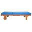 Chaise longue simple inclinable en eucalyptus avec coussins 78,70 po Jivera-344942716-362654710