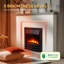Castleton Fires & Fireplaces 110cm W Electric Fireplace with 6824.28 BTU-102762067