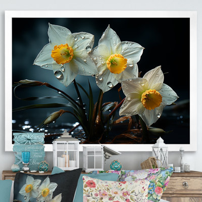 «Dewy Daffodils At Sunrise I», reproduction sur toile