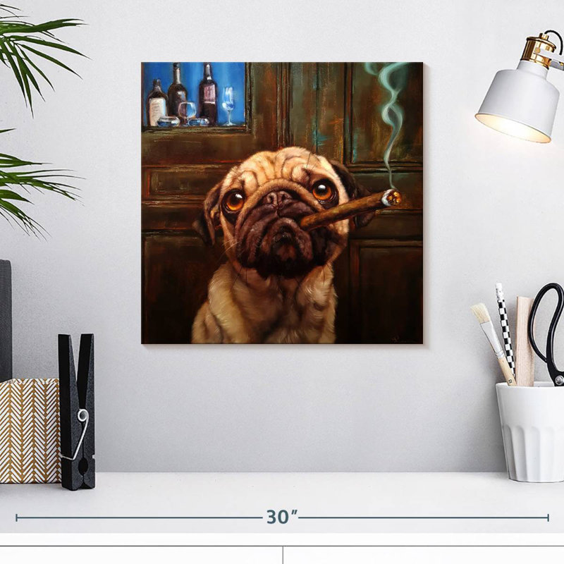 Ketti Uptown Pug, 16" H x 16" W