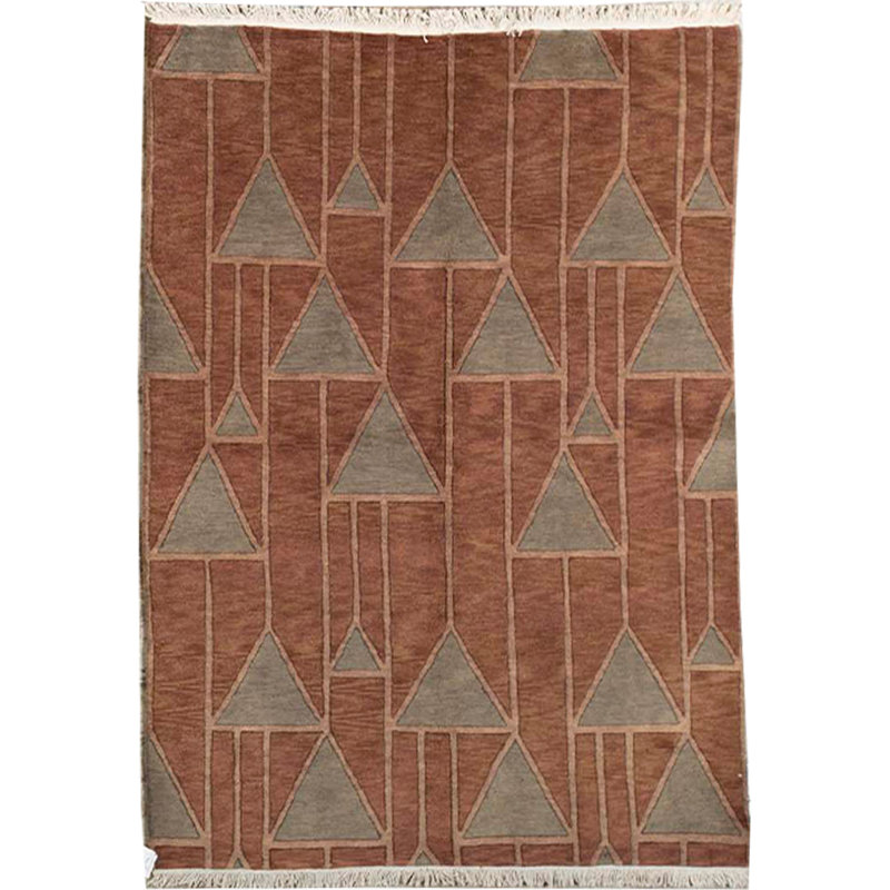 Hand-Knotted High-Quality Brown Area Rug