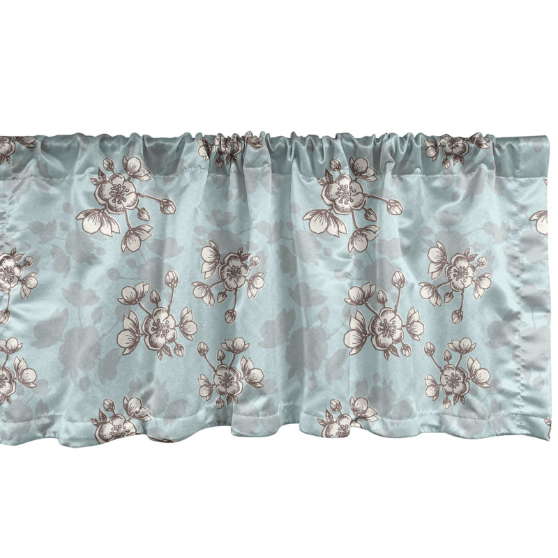 Ensemble de 2 cantonnières Ambesonne Aqua, L 54 po x L 12 po