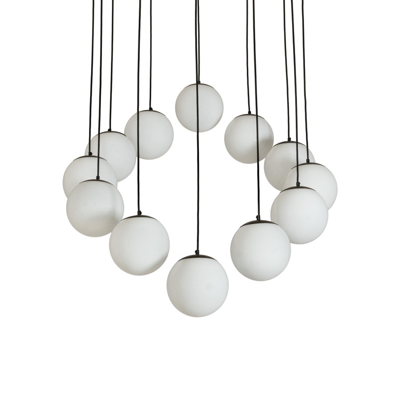 Lustre en grappe à 12 lumières Lachyna
