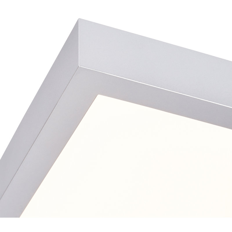 Plafonnier encastré à DEL Skiljo, H 1 po x l 9 po x p 9 po, Argent