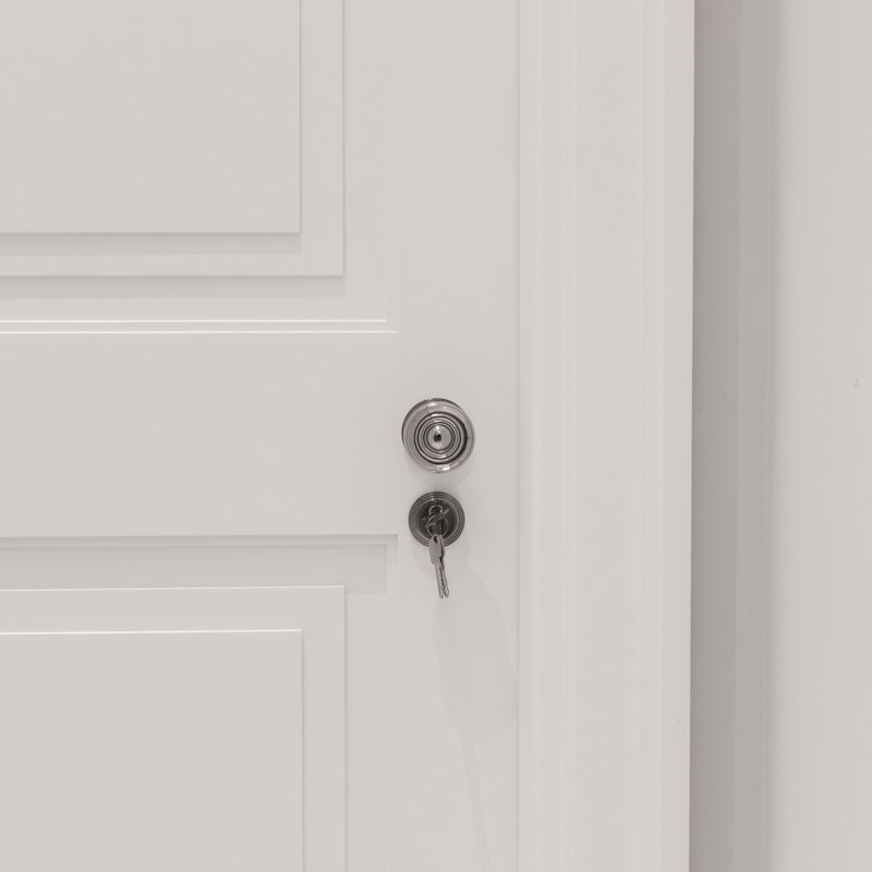 Bloomsbury Passage Door Knob, Satin Nickel