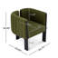 Ensemble de 2 chaises de salle à manger de style moderne avec structure en bois d'hévéa et tissu bouclé, capacité de 225 lb-1600537702-1600537707