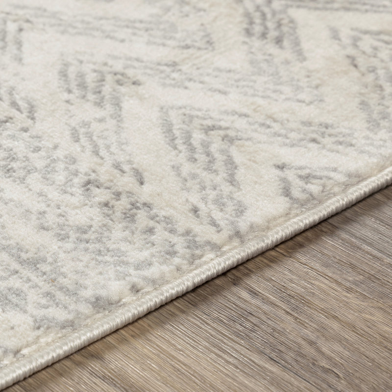 Grey/Off-White Rug, Runner 80 x 220cm