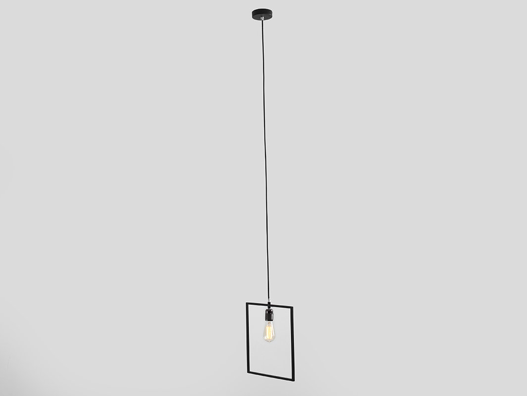 1 - Light White Square/Rectangle Pendant