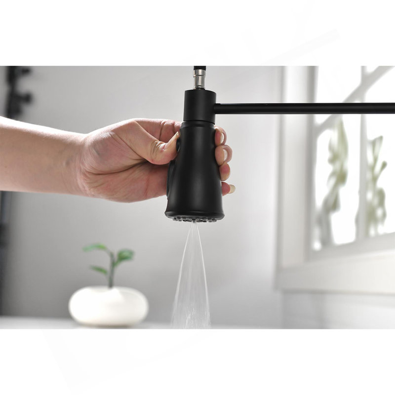 Touch Kitchen Faucet With Pull Down Sprayer, Matte Black