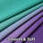 Teal and Purple   Thermal Insulated Curtains, Grommet Top Gradient Window Drapes 2 Panels-340581552-340581558