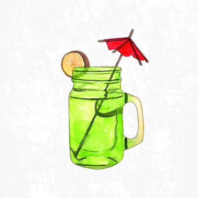 " Tiki Vacation Cocktail "