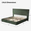 Base de lit tapissier avec tête de lit arrondie 51,4 po Hayden-1336850856-1340274926
