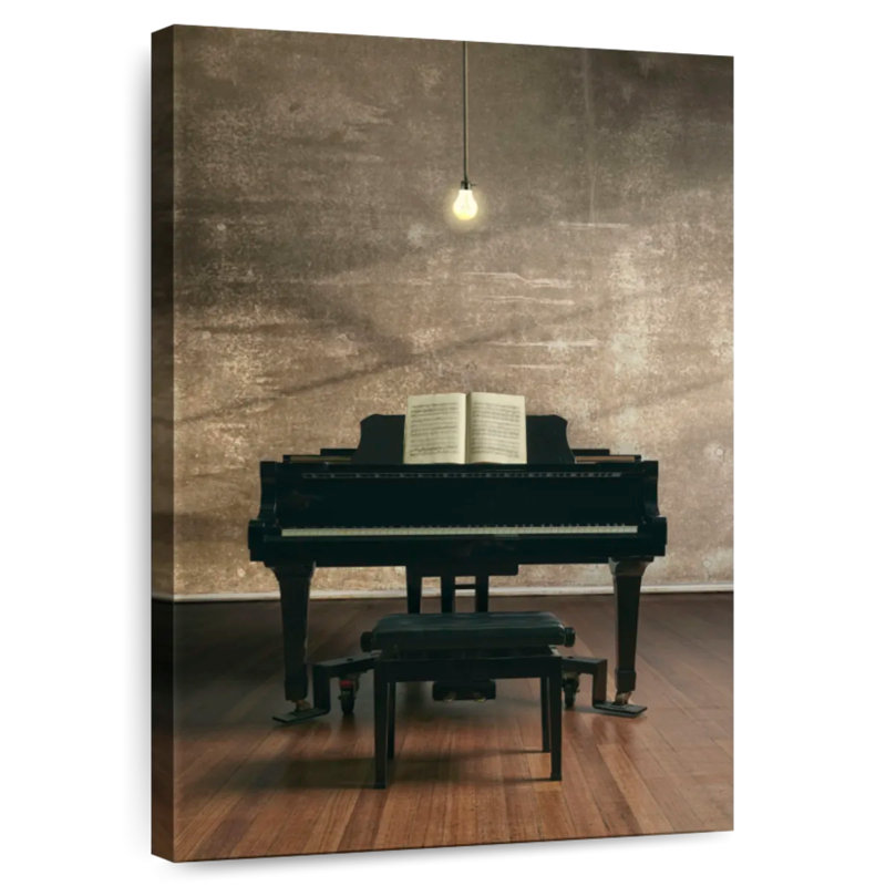 Abarca Shiny Grand Piano, 12" H x 8" W